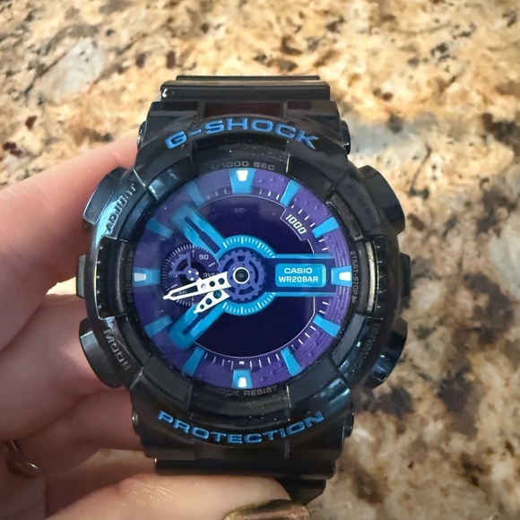 G-Shock Black and Blue Digital Watch - Picture 3 of 4